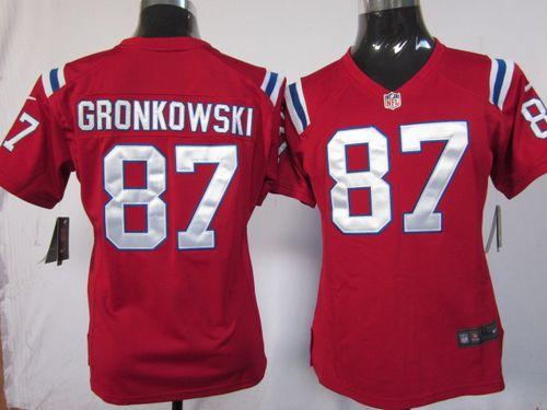 Nike Patriots #87 Rob Gronkowski Red Alternate Women's Stitched NFL Elite Jersey Nike Patriots #87 Rob Gronkowski Red Alternate Women's Stitched NFL Elite Jersey