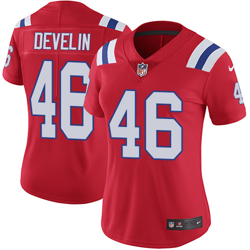 Nike Patriots #46 James Develin Red Alternate Women's Stitched NFL Vapor Untouchable Limited Jersey Nike Patriots #46 James Develin Red Alternate Women's Stitched NFL Vapor Untouchable Limited Jersey