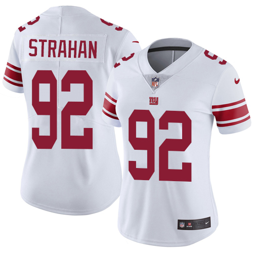 Nike Giants #92 Michael Strahan White Women's Stitched NFL Vapor Untouchable Limited Jersey Nike Giants #92 Michael Strahan White Women's Stitched NFL Vapor Untouchable Limited Jersey
