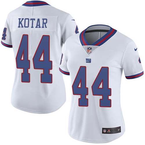 Nike Giants #44 Doug Kotar White Women's Stitched NFL Limited Rush Jersey Nike Giants #44 Doug Kotar White Women's Stitched NFL Limited Rush Jersey