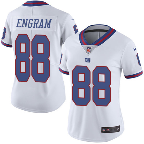Nike Giants #88 Evan Engram White Women's Stitched NFL Limited Rush Jersey Nike Giants #88 Evan Engram White Women's Stitched NFL Limited Rush Jersey