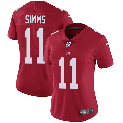 Nike Giants #11 Phil Simms Red Alternate Women's Stitched NFL Vapor Untouchable Limited Jersey Nike Giants #11 Phil Simms Red Alternate Women's Stitched NFL Vapor Untouchable Limited Jersey
