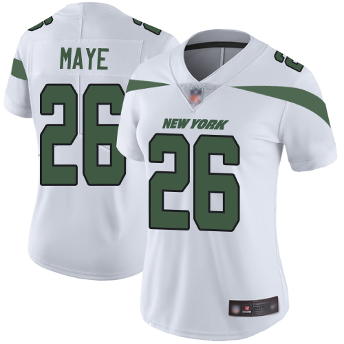 Nike Jets #26 Marcus Maye White Women's Stitched NFL Vapor Untouchable Limited Jersey Nike Jets #26 Marcus Maye White Women's Stitched NFL Vapor Untouchable Limited Jersey