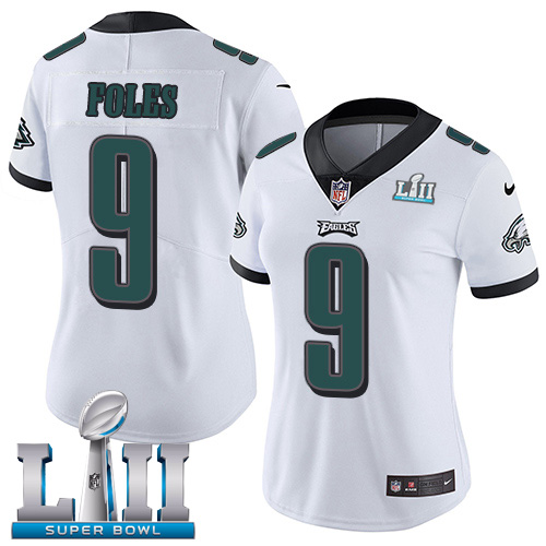 Nike Eagles #9 Nick Foles White Super Bowl LII Women's Stitched NFL Vapor Untouchable Limited Jersey Nike Eagles #9 Nick Foles White Super Bowl LII Women's Stitched NFL Vapor Untouchable Limited Jersey