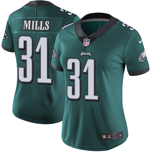 Nike Eagles #31 Jalen Mills Midnight Green Team Color Women's Stitched NFL Vapor Untouchable Limited Jersey Nike Eagles #31 Jalen Mills Midnight Green Team Color Women's Stitched NFL Vapor Untouchable Limited Jersey
