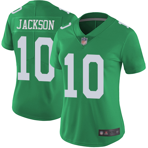 Nike Eagles #10 DeSean Jackson Green Women's Stitched NFL Limited Rush Jersey Nike Eagles #10 DeSean Jackson Green Women's Stitched NFL Limited Rush Jersey