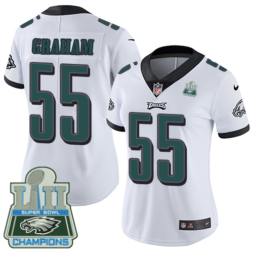 Nike Eagles #55 Brandon Graham White Super Bowl LII Champions Women's Stitched NFL Vapor Untouchable Limited Jersey Nike Eagles #55 Brandon Graham White Super Bowl LII Champions Women's Stitched NFL Vapor Untouchable Limited Jersey