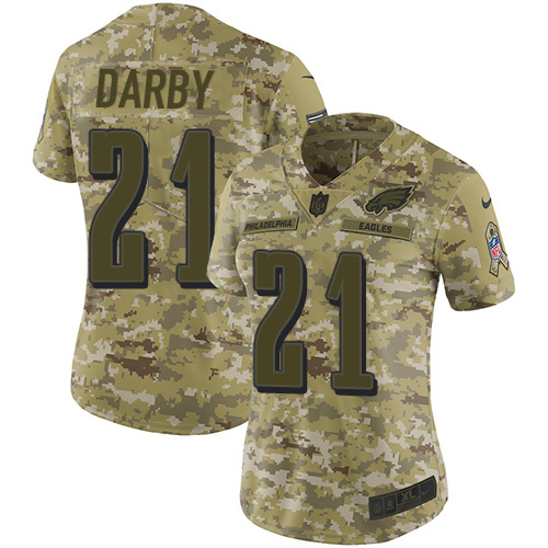 Nike Eagles #21 Ronald Darby Camo Women's Stitched NFL Limited 2018 Salute to Service Jersey Nike Eagles #21 Ronald Darby Camo Women's Stitched NFL Limited 2018 Salute to Service Jersey