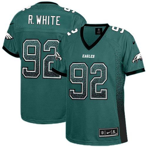 Nike Eagles #92 Reggie White Midnight Green Team Color Women's Stitched NFL Elite Drift Fashion Jersey Nike Eagles #92 Reggie White Midnight Green Team Color Women's Stitched NFL Elite Drift Fashion Jersey