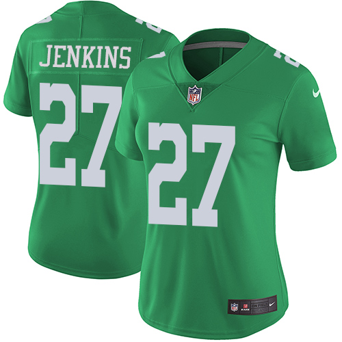 Nike Eagles #27 Malcolm Jenkins Green Women's Stitched NFL Limited Rush Jersey Nike Eagles #27 Malcolm Jenkins Green Women's Stitched NFL Limited Rush Jersey