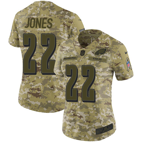 Nike Eagles #22 Sidney Jones Camo Women's Stitched NFL Limited 2018 Salute to Service Jersey Nike Eagles #22 Sidney Jones Camo Women's Stitched NFL Limited 2018 Salute to Service Jersey