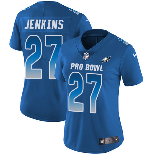 Nike Eagles #27 Malcolm Jenkins Royal Women's Stitched NFL Limited NFC 2019 Pro Bowl Jersey Nike Eagles #27 Malcolm Jenkins Royal Women's Stitched NFL Limited NFC 2019 Pro Bowl Jersey
