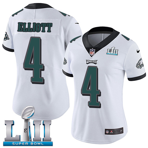 Nike Eagles #4 Jake Elliott White Super Bowl LII Women's Stitched NFL Vapor Untouchable Limited Jersey Nike Eagles #4 Jake Elliott White Super Bowl LII Women's Stitched NFL Vapor Untouchable Limited Jersey