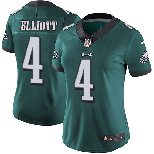 Nike Eagles #4 Jake Elliott Midnight Green Team Color Women's Stitched NFL Vapor Untouchable Limited Jersey Nike Eagles #4 Jake Elliott Midnight Green Team Color Women's Stitched NFL Vapor Untouchable Limited Jersey