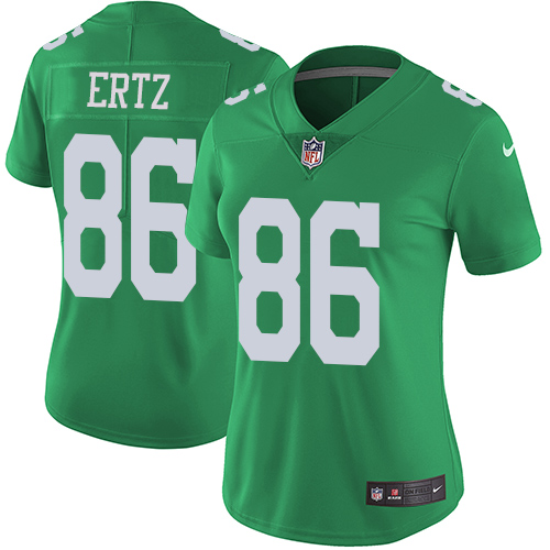 Nike Eagles #86 Zach Ertz Green Women's Stitched NFL Limited Rush Jersey Nike Eagles #86 Zach Ertz Green Women's Stitched NFL Limited Rush Jersey