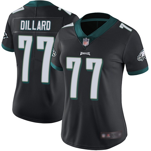 Nike Eagles #77 Andre Dillard Black Alternate Women's Stitched NFL Vapor Untouchable Limited Jersey Nike Eagles #77 Andre Dillard Black Alternate Women's Stitched NFL Vapor Untouchable Limited Jersey