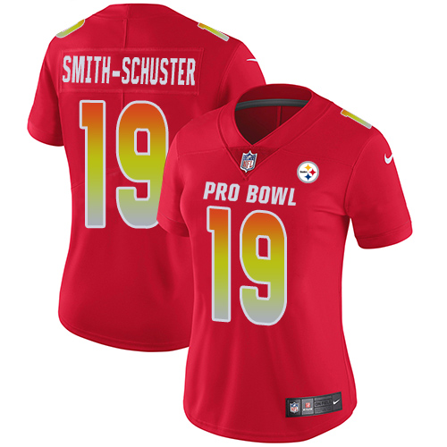 Nike Steelers #19 JuJu Smith-Schuster Red Women's Stitched NFL Limited AFC 2019 Pro Bowl Jersey Nike Steelers #19 JuJu Smith-Schuster Red Women's Stitched NFL Limited AFC 2019 Pro Bowl Jersey