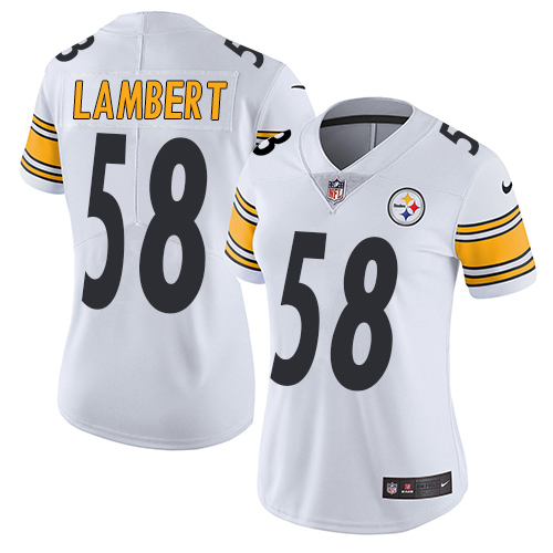 Nike Steelers #58 Jack Lambert White Women's Stitched NFL Vapor Untouchable Limited Jersey Nike Steelers #58 Jack Lambert White Women's Stitched NFL Vapor Untouchable Limited Jersey