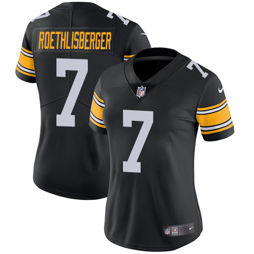 Nike Steelers #7 Ben Roethlisberger Black Alternate Women's Stitched NFL Vapor Untouchable Limited Jersey Nike Steelers #7 Ben Roethlisberger Black Alternate Women's Stitched NFL Vapor Untouchable Limited Jersey