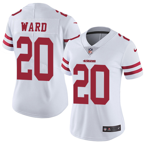 Nike 49ers #20 Jimmie Ward White Women's Stitched NFL Vapor Untouchable Limited Jersey Nike 49ers #20 Jimmie Ward White Women's Stitched NFL Vapor Untouchable Limited Jersey