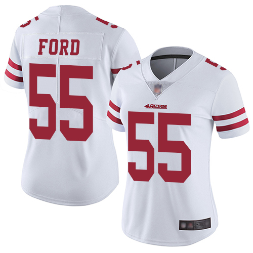 Nike 49ers #55 Dee Ford White Women's Stitched NFL Vapor Untouchable Limited Jersey Nike 49ers #55 Dee Ford White Women's Stitched NFL Vapor Untouchable Limited Jersey