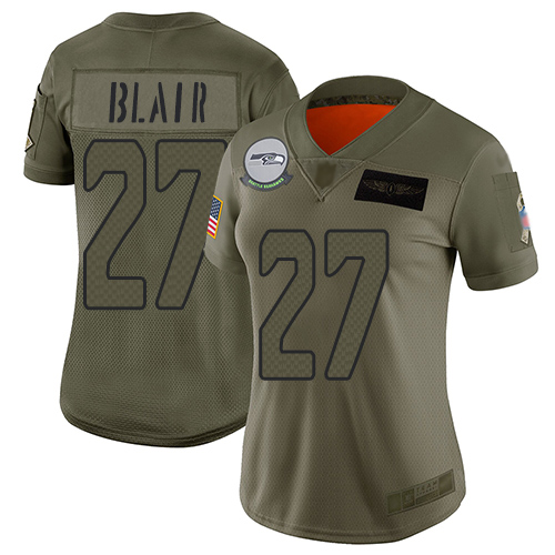 Nike Seahawks #27 Marquise Blair Camo Women's Stitched NFL Limited 2019 Salute to Service Jersey Nike Seahawks #27 Marquise Blair Camo Women's Stitched NFL Limited 2019 Salute to Service Jersey