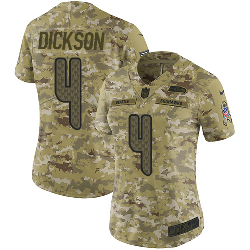 Nike Seahawks #4 Michael Dickson Camo Women's Stitched NFL Limited 2018 Salute to Service Jersey Nike Seahawks #4 Michael Dickson Camo Women's Stitched NFL Limited 2018 Salute to Service Jersey