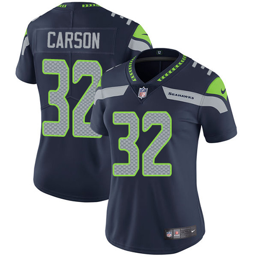 Nike Seahawks #32 Chris Carson Steel Blue Team Color Women's Stitched NFL Vapor Untouchable Limited Jersey Nike Seahawks #32 Chris Carson Steel Blue Team Color Women's Stitched NFL Vapor Untouchable Limited Jersey