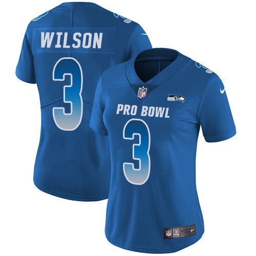 Nike Seahawks #3 Russell Wilson Royal Women's Stitched NFL Limited NFC 2018 Pro Bowl Jersey Nike Seahawks #3 Russell Wilson Royal Women's Stitched NFL Limited NFC 2018 Pro Bowl Jersey