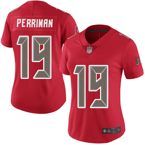 Nike Buccaneers #19 Breshad Perriman Red Women's Stitched NFL Limited Rush Jersey Nike Buccaneers #19 Breshad Perriman Red Women's Stitched NFL Limited Rush Jersey