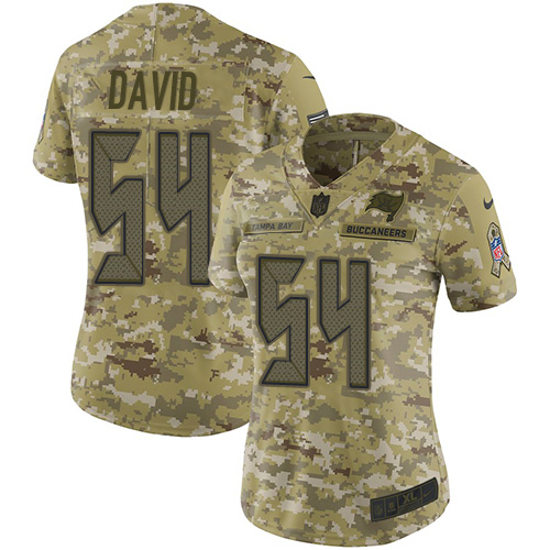 Nike Buccaneers #54 Lavonte David Camo Women's Stitched NFL Limited 2018 Salute to Service Jersey Nike Buccaneers #54 Lavonte David Camo Women's Stitched NFL Limited 2018 Salute to Service Jersey