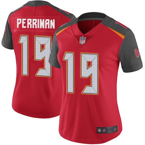 Nike Buccaneers #19 Breshad Perriman Red Team Color Women's Stitched NFL Vapor Untouchable Limited Jersey Nike Buccaneers #19 Breshad Perriman Red Team Color Women's Stitched NFL Vapor Untouchable Limited Jersey