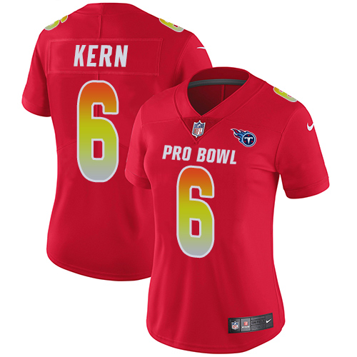 Nike Titans #6 Brett Kern Red Women's Stitched NFL Limited AFC 2019 Pro Bowl Jersey Nike Titans #6 Brett Kern Red Women's Stitched NFL Limited AFC 2019 Pro Bowl Jersey