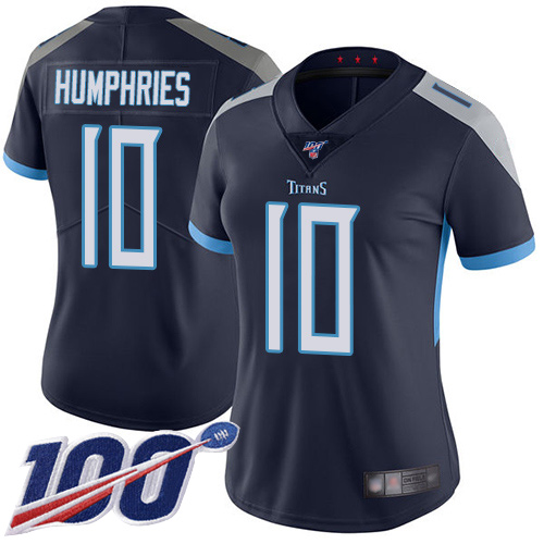 Nike Titans #10 Adam Humphries Navy Blue Team Color Women's Stitched NFL 100th Season Vapor Limited Jersey Nike Titans #10 Adam Humphries Navy Blue Team Color Women's Stitched NFL 100th Season Vapor Limited Jersey