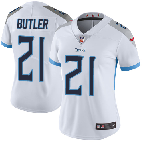 Nike Titans #21 Malcolm Butler White Women's Stitched NFL Vapor Untouchable Limited Jersey Nike Titans #21 Malcolm Butler White Women's Stitched NFL Vapor Untouchable Limited Jersey