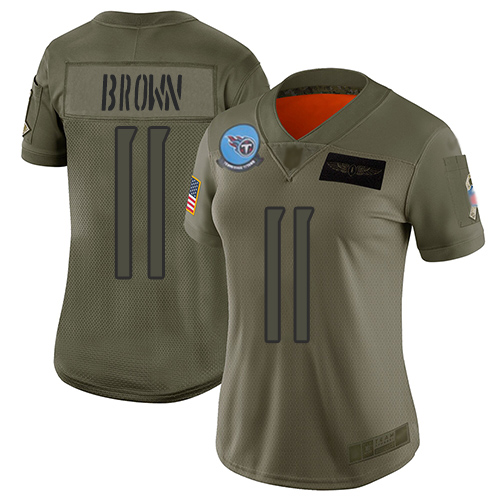 Nike Titans #11 A.J. Brown Camo Women's Stitched NFL Limited 2019 Salute to Service Jersey Nike Titans #11 A.J. Brown Camo Women's Stitched NFL Limited 2019 Salute to Service Jersey