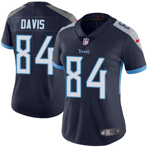 Nike Titans #84 Corey Davis Navy Blue Team Color Women's Stitched NFL Vapor Untouchable Limited Jersey Nike Titans #84 Corey Davis Navy Blue Team Color Women's Stitched NFL Vapor Untouchable Limited Jersey