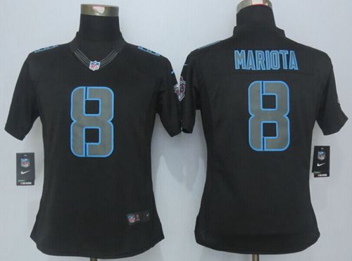 Nike Titans #8 Marcus Mariota Black Impact Women's Stitched NFL Limited Jersey Nike Titans #8 Marcus Mariota Black Impact Women's Stitched NFL Limited Jersey