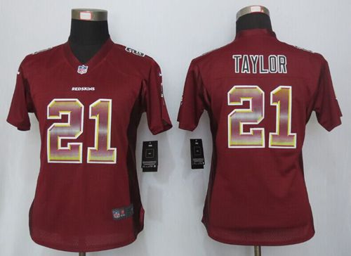 Nike Redskins #21 Sean Taylor Burgundy Red Team Color Women's Stitched NFL Elite Strobe Jersey Nike Redskins #21 Sean Taylor Burgundy Red Team Color Women's Stitched NFL Elite Strobe Jersey