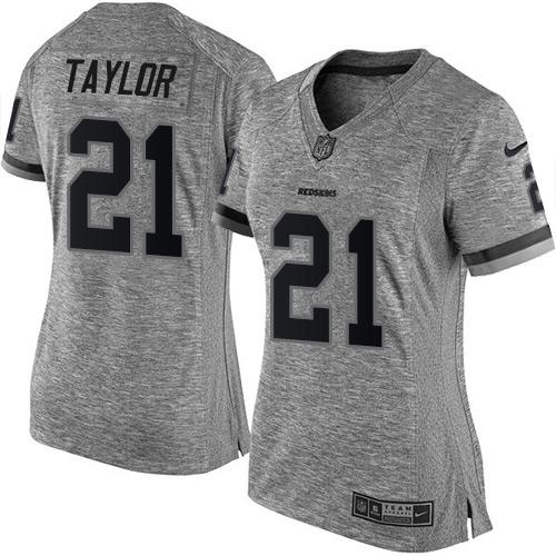Nike Redskins #21 Sean Taylor Gray Women's Stitched NFL Limited Gridiron Gray Jersey Nike Redskins #21 Sean Taylor Gray Women's Stitched NFL Limited Gridiron Gray Jersey