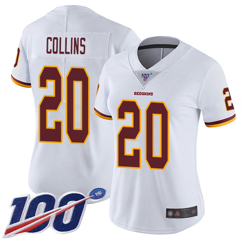 Nike Redskins #20 Landon Collins White Women's Stitched NFL 100th Season Vapor Limited Jersey Nike Redskins #20 Landon Collins White Women's Stitched NFL 100th Season Vapor Limited Jersey