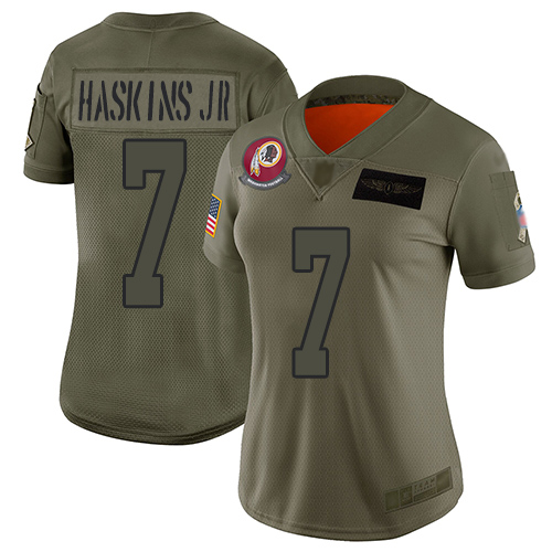 Nike Redskins #7 Dwayne Haskins Jr Camo Women's Stitched NFL Limited 2019 Salute to Service Jersey Nike Redskins #7 Dwayne Haskins Jr Camo Women's Stitched NFL Limited 2019 Salute to Service Jersey