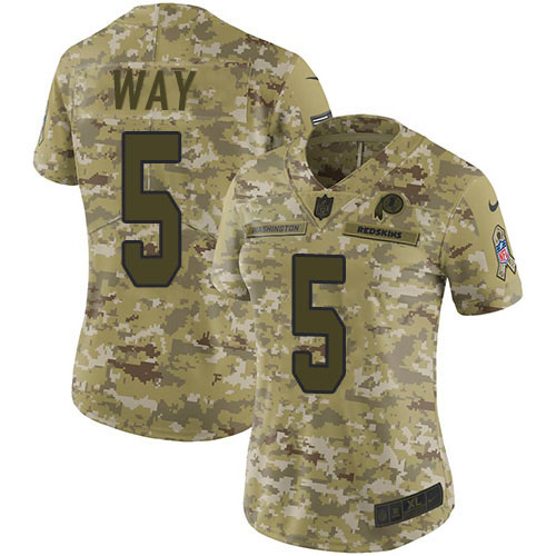 Nike Redskins #5 Tress Way Camo Women's Stitched NFL Limited 2018 Salute To Service Jersey Nike Redskins #5 Tress Way Camo Women's Stitched NFL Limited 2018 Salute To Service Jersey