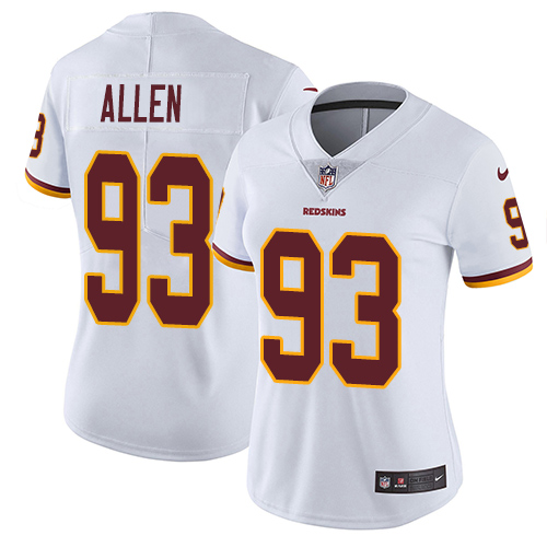 Nike Redskins #93 Jonathan Allen White Women's Stitched NFL Vapor Untouchable Limited Jersey Nike Redskins #93 Jonathan Allen White Women's Stitched NFL Vapor Untouchable Limited Jersey