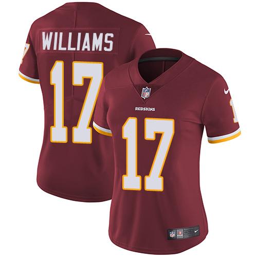 Women's Redskins Custom Burgundy Red Team Color Stitched Vapor Untouchable Limited Football Jersey