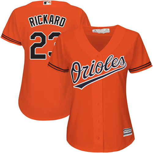 Orioles #23 Joey Rickard Orange Alternate Women's Stitched MLB Jersey Orioles #23 Joey Rickard Orange Alternate Women's Stitched MLB Jersey