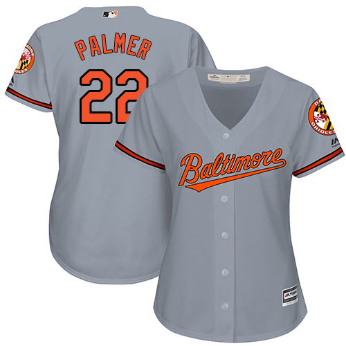 Orioles #22 Jim Palmer Grey Road Women's Stitched MLB Jersey Orioles #22 Jim Palmer Grey Road Women's Stitched MLB Jersey