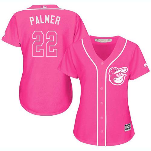 Orioles #22 Jim Palmer Pink Fashion Women's Stitched MLB Jersey Orioles #22 Jim Palmer Pink Fashion Women's Stitched MLB Jersey