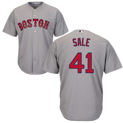 Red Sox #41 Chris Sale Grey Road Women's Stitched MLB Jersey Red Sox #41 Chris Sale Grey Road Women's Stitched MLB Jersey