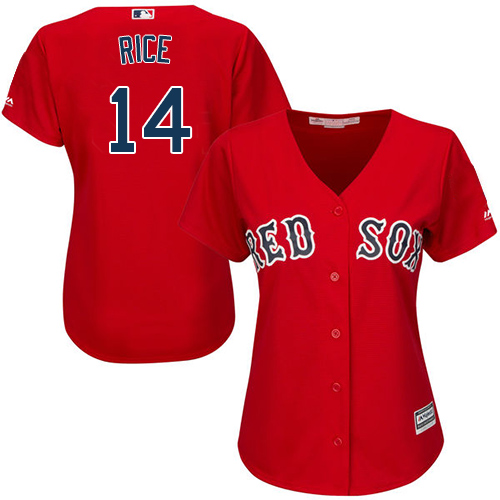 Red Sox #14 Jim Rice Red Alternate Women's Stitched MLB Jersey Red Sox #14 Jim Rice Red Alternate Women's Stitched MLB Jersey